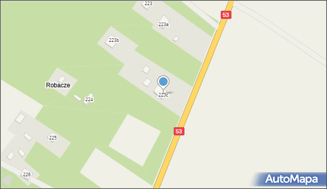 Dąbrowy, Dąbrowy, 223c, mapa Dąbrowy