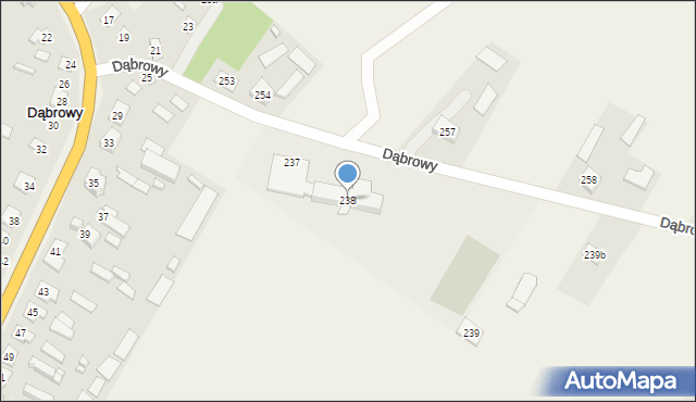 Dąbrowy, Dąbrowy, 238, mapa Dąbrowy