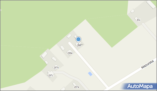 Dąbrowy, Dąbrowy, 299, mapa Dąbrowy