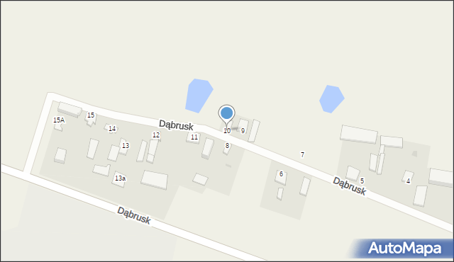 Dąbrusk, Dąbrusk, 10, mapa Dąbrusk