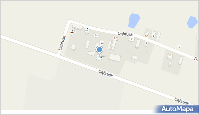 Dąbrusk, Dąbrusk, 13a, mapa Dąbrusk