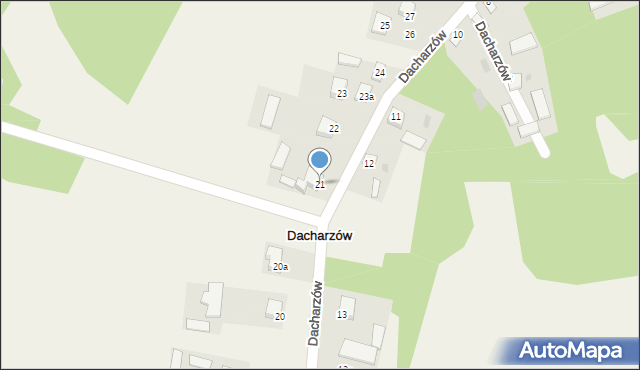 Dacharzów, Dacharzów, 21, mapa Dacharzów