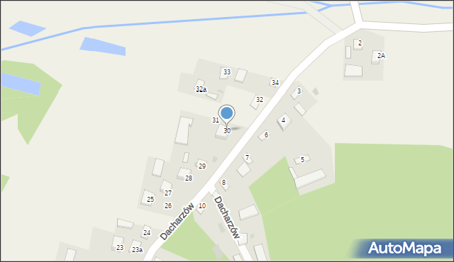 Dacharzów, Dacharzów, 30, mapa Dacharzów