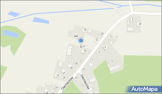 Dacharzów, Dacharzów, 31, mapa Dacharzów