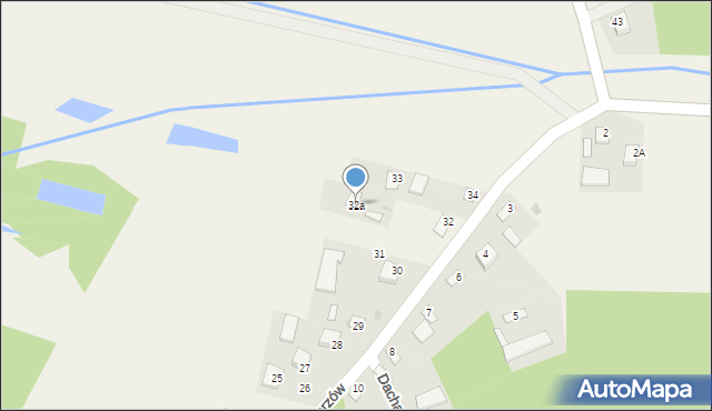 Dacharzów, Dacharzów, 32a, mapa Dacharzów