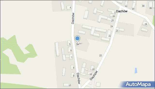 Dachów, Dachów, 5A, mapa Dachów