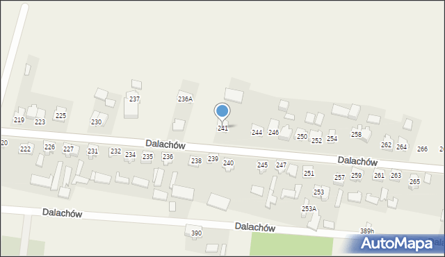 Dalachów, Dalachów, 241, mapa Dalachów
