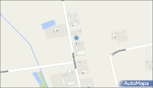 Dalanówek, Dalanówek, 9, mapa Dalanówek