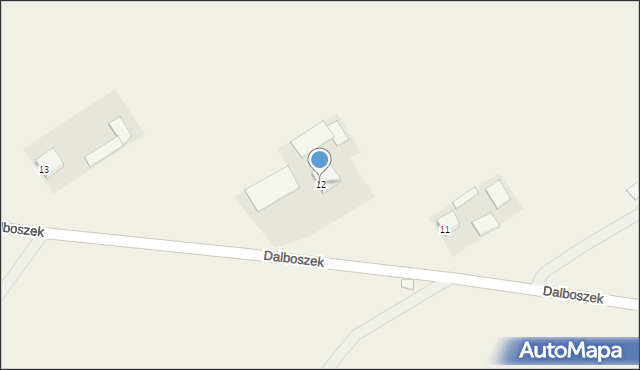 Dalboszek, Dalboszek, 12, mapa Dalboszek