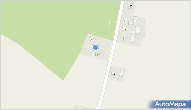 Dalechowice, Dalechowice, 103, mapa Dalechowice