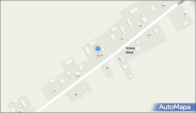 Dalechowice, Dalechowice, 50, mapa Dalechowice