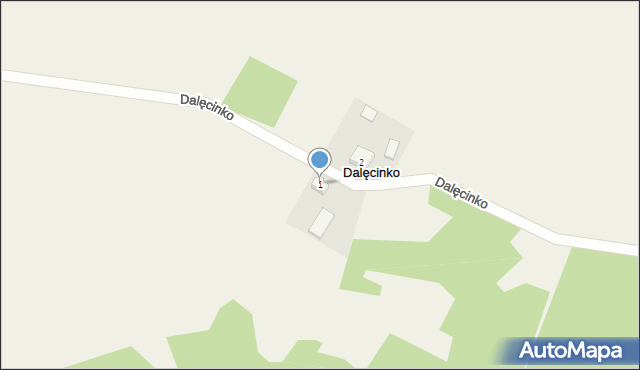 Dalęcinko, Dalęcinko, 1, mapa Dalęcinko