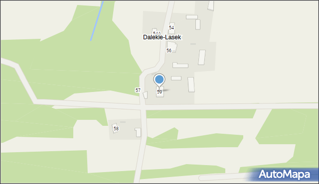 Dalekie, Dalekie, 59, mapa Dalekie