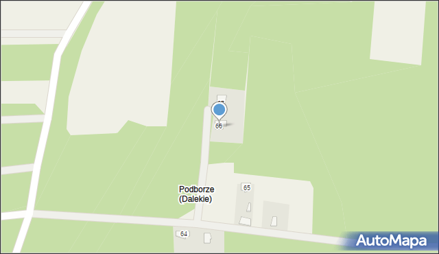 Dalekie, Dalekie, 66, mapa Dalekie