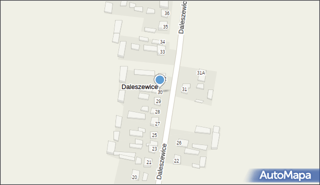 Daleszewice, Daleszewice, 30, mapa Daleszewice