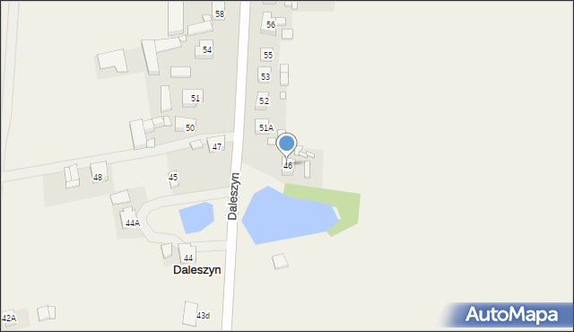 Daleszyn, Daleszyn, 46, mapa Daleszyn