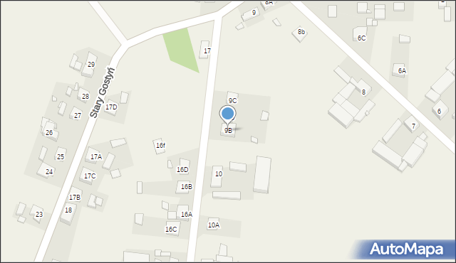 Daleszyn, Daleszyn, 9B, mapa Daleszyn