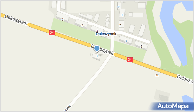 Daleszynek, Daleszynek, 1, mapa Daleszynek