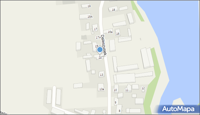 Daleszynek, Daleszynek, 14, mapa Daleszynek