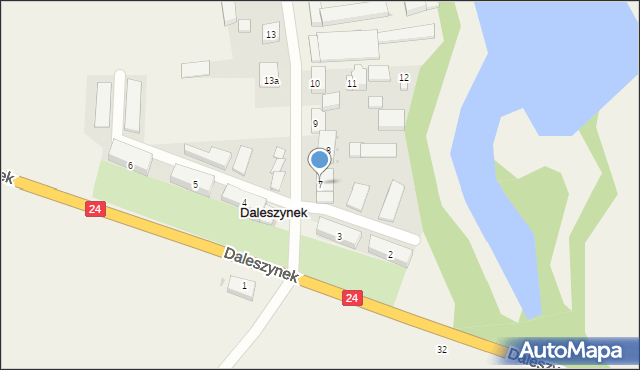 Daleszynek, Daleszynek, 7, mapa Daleszynek