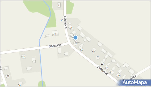 Dalewice, Dalewice, 27, mapa Dalewice