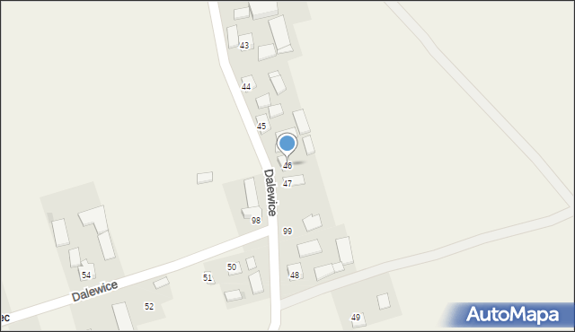 Dalewice, Dalewice, 46, mapa Dalewice