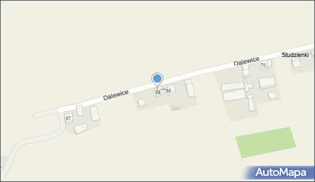 Dalewice, Dalewice, 68, mapa Dalewice