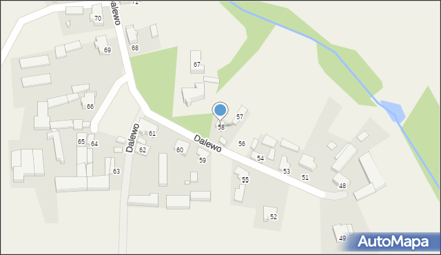 Dalewo, Dalewo, 58, mapa Dalewo
