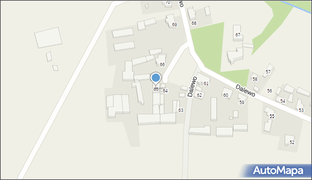 Dalewo, Dalewo, 65, mapa Dalewo