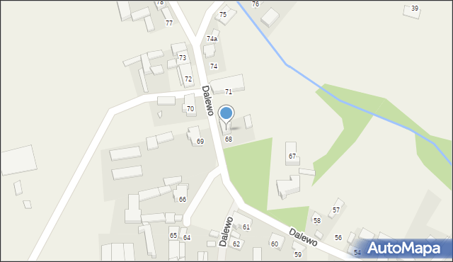 Dalewo, Dalewo, 68a, mapa Dalewo