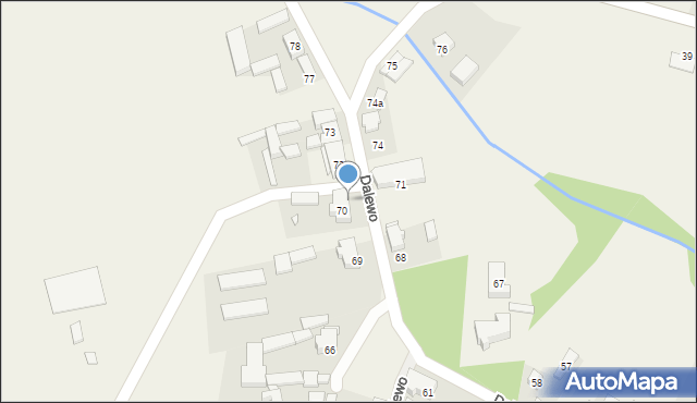 Dalewo, Dalewo, 70b, mapa Dalewo
