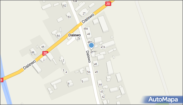 Dalewo, Dalewo, 47, mapa Dalewo