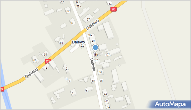 Dalewo, Dalewo, 48b, mapa Dalewo