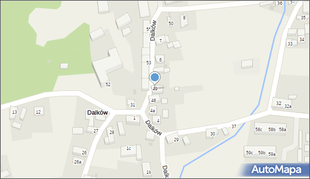 Dalków, Dalków, 49, mapa Dalków