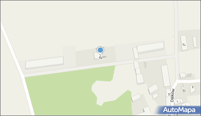 Dalków, Dalków, 54, mapa Dalków
