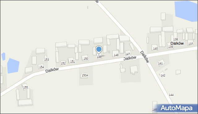Dalków, Dalków, 149, mapa Dalków