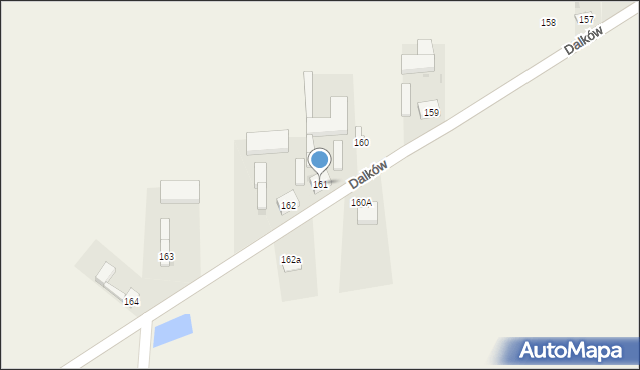 Dalków, Dalków, 161, mapa Dalków