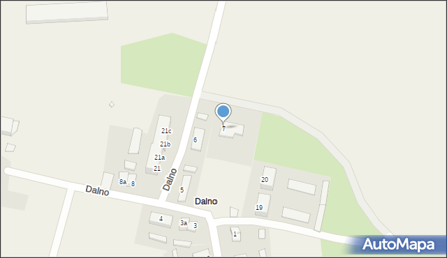 Dalno, Dalno, 7, mapa Dalno