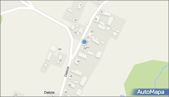 Dalsze, Dalsze, 14, mapa Dalsze