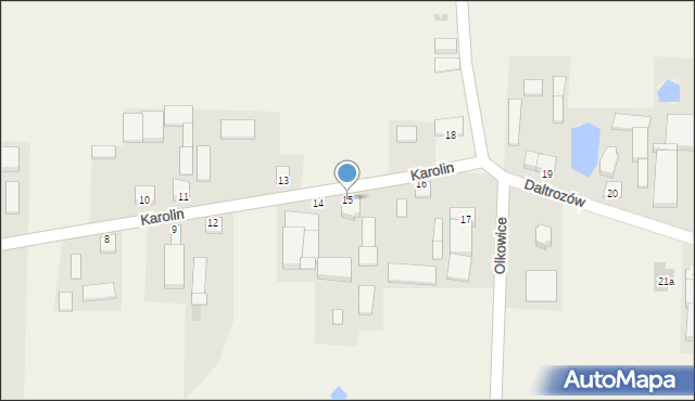 Daltrozów, Daltrozów, 15, mapa Daltrozów