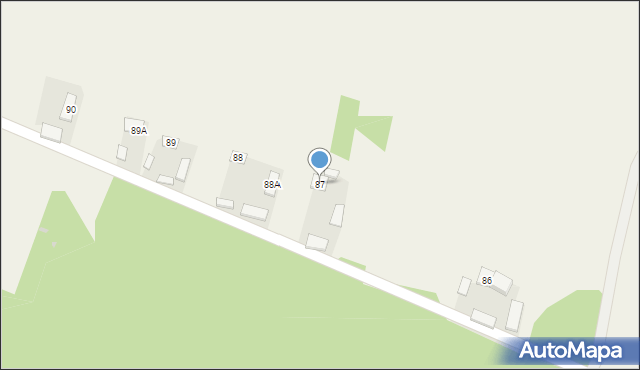 Damianów, Damianów, 87, mapa Damianów