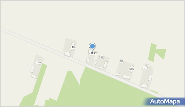 Damianów, Damianów, 89A, mapa Damianów