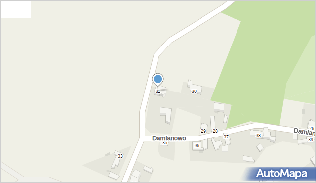 Damianowo, Damianowo, 31, mapa Damianowo