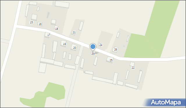 Damiany, Damiany, 23, mapa Damiany