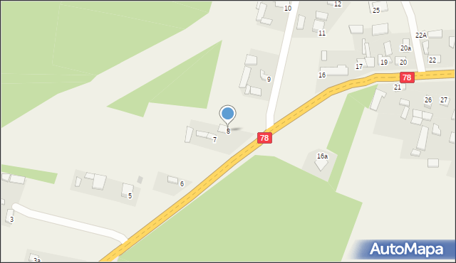 Damiany, Damiany, 8, mapa Damiany