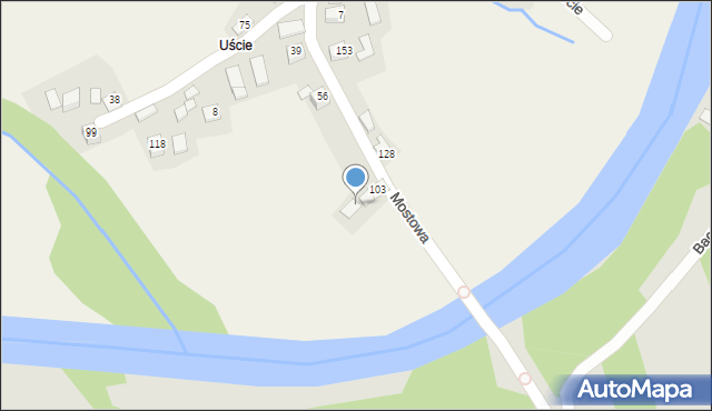 Damienice, Damienice, 116, mapa Damienice