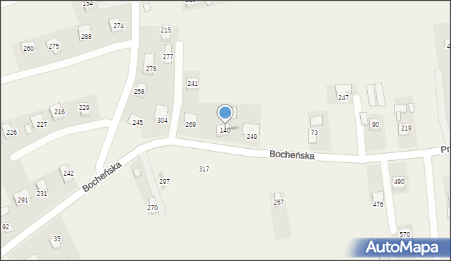 Damienice, Damienice, 140, mapa Damienice