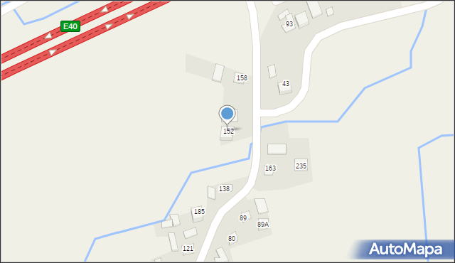 Damienice, Damienice, 152, mapa Damienice