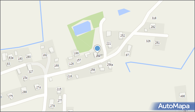 Damienice, Damienice, 184, mapa Damienice