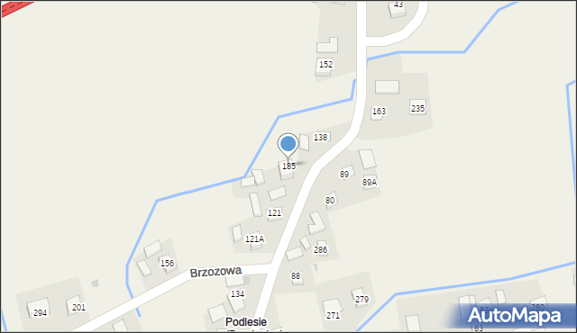 Damienice, Damienice, 185, mapa Damienice